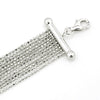 Silver Beads Dangling Style 925 Sterling Silver Bracelet (6.5")