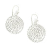 925 Sterling Silver Twisted Round Fishhook Earrings