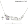 Love Buckle - 925 Silver Love CZ Necklace