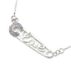 Love Buckle - 925 Silver Love CZ Necklace