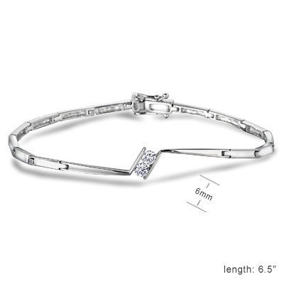 18K/750 White Gold Diamond Bracelet