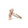 Romantic Bear Pink Crystal 925 Silver Ring / Pendant /w Rope Chain