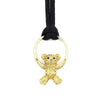 Enlightening Bear Yellow Crystal 925 Silver Ring / Pendant /w Rope Chain