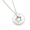 FREE Candy Machine - Silver Kings 925 Sterling Silver Pink CZ Star Necklace (18')